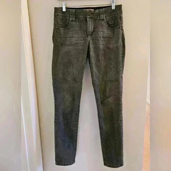 Democracy "Ab" Technology Gray Skinny Style Jeans Women's Size 6 - Picture 1 of 7